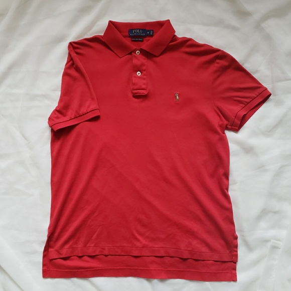Polo Ralph Lauren Pima Soft Touch Red Polo - Picture 1 of 3